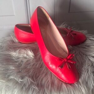 Amalfi Exclusive for Nordstroms Women’s Red Leather Ballet Flats, Sz 9